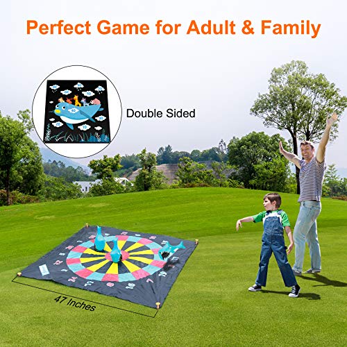 ToyerZ Darts Great Outdoor Game Toss Game Fun Backyard Family Games for Boys and Girls Outside Toys for Teens Party Gift Idea 4 Lawn Darts for Children and Adults Yard Game for Kids and Family
