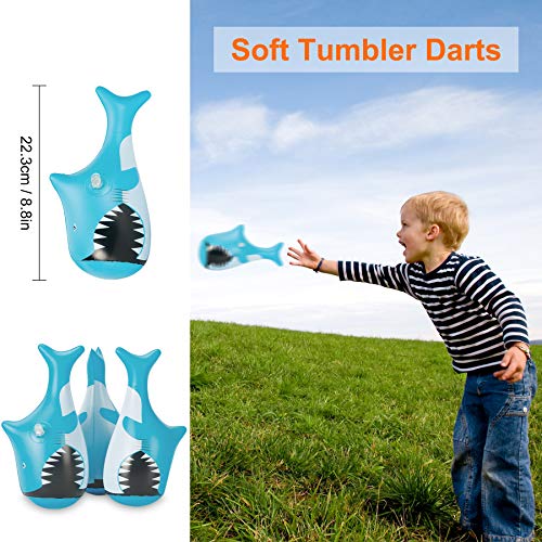 ToyerZ Darts Great Outdoor Game Toss Game Fun Backyard Family Games for Boys and Girls Outside Toys for Teens Party Gift Idea 4 Lawn Darts for Children and Adults Yard Game for Kids and Family