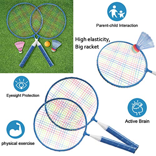 Kids Children  Badminton Training Racket Practice Racquet Connector Elastic Rope 