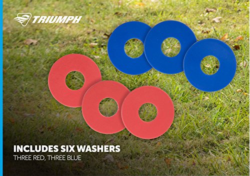 6 Tos... Details about   Triumph 2-in-1 Bag Toss/ Washer Toss Combo Includes 2 Game Platforms 