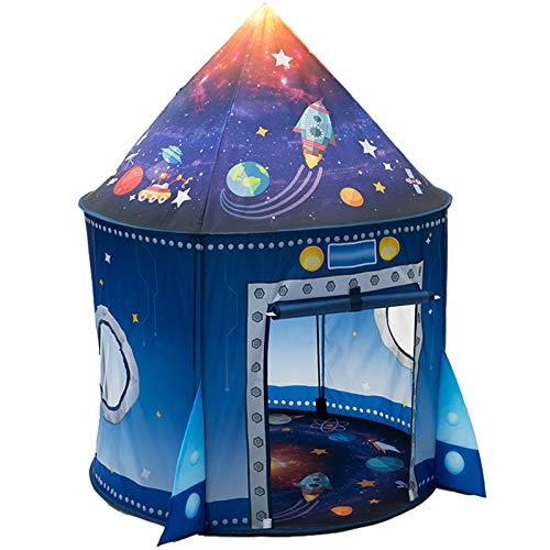 Rocket Ship Play Tent PlayhouseUnique Space and Planet Design for Indoor a... 