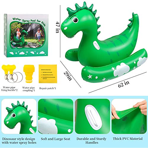 Spray Dino Outdoor Yard Jogos Brinquedos Água Espirrar Dinossauro