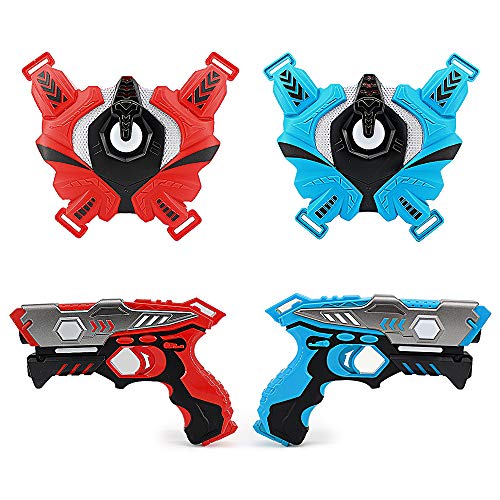 Upgraded Version Ⅱ Infrared Laser Tag Guns with Vests 4... LUKAT Laser Tag Guns